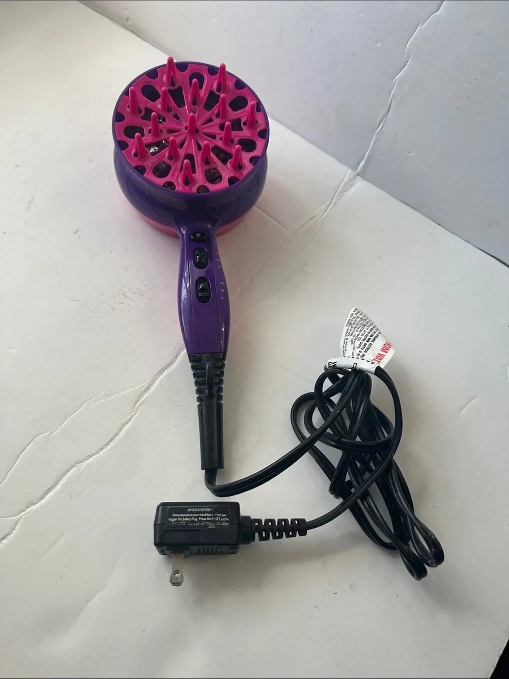 TIGI Bed Head Pink and Purple Scalp Massager Brush